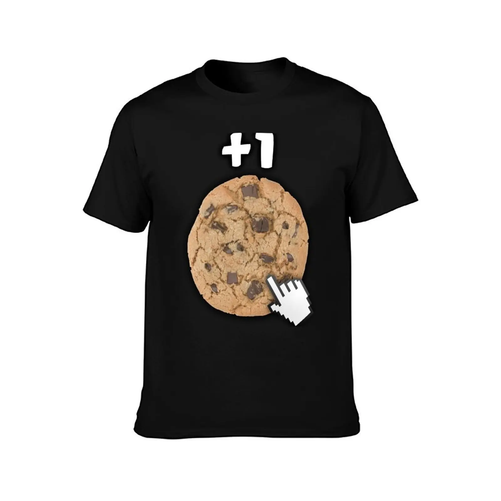 Cookie Clicker T-Shirt, Summer Casual Cotton Tee, Oversized Streetwear Tops, Vintage Graphic Print, Loose Fit Short Sleeve