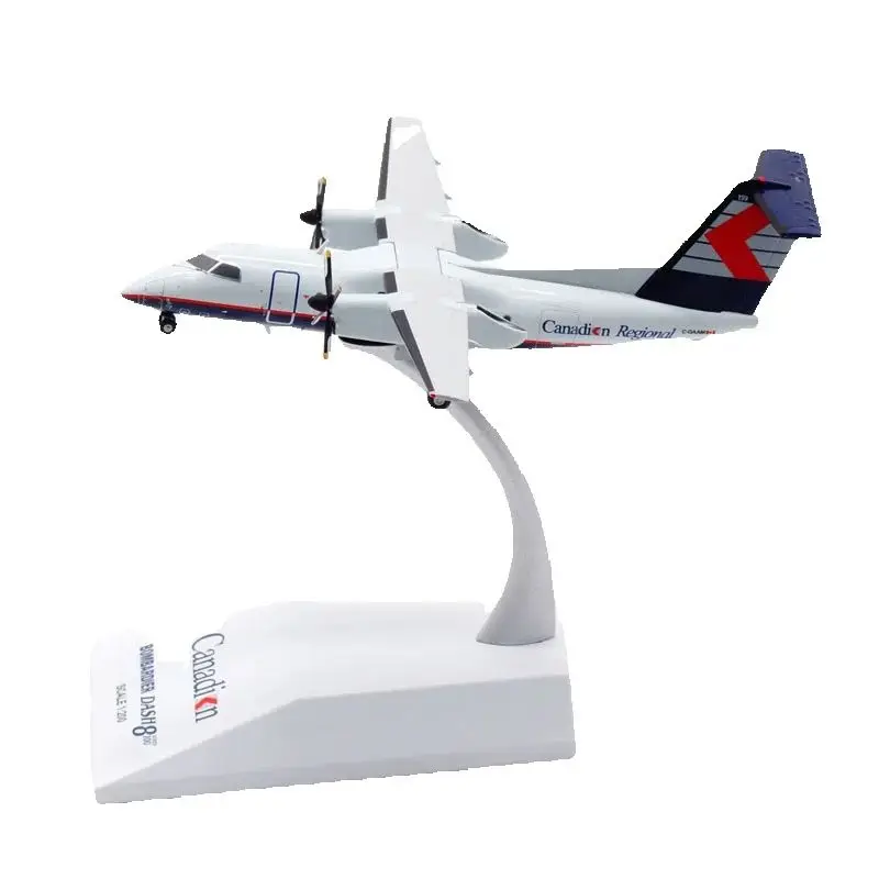 

Air Canada Q100 Civil Aviation Airliner Alloy & Plastic Model 1:200 Scale Diecast Toy Gift Collection Simulation Display