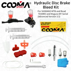 Hydraulic Brake Bleed Kit for Shimano Magura Txktro Hydraulic Brake, Mineral Oil System Kit, Advanced Version 3.5