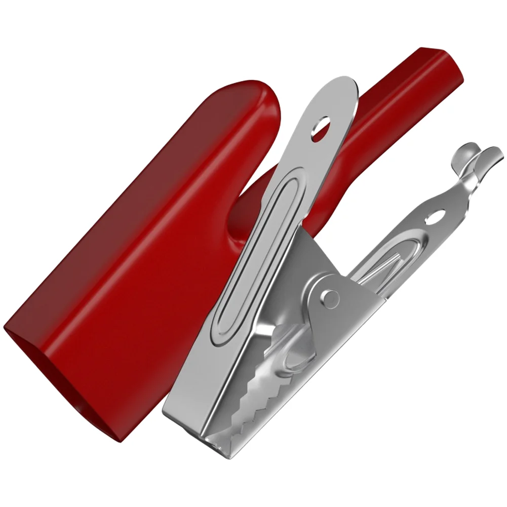 for Red Black 60027 Crocodile Clip Iron Nickel Plated for 1000V 50A Battery Testing Welding Electrical Maintenance