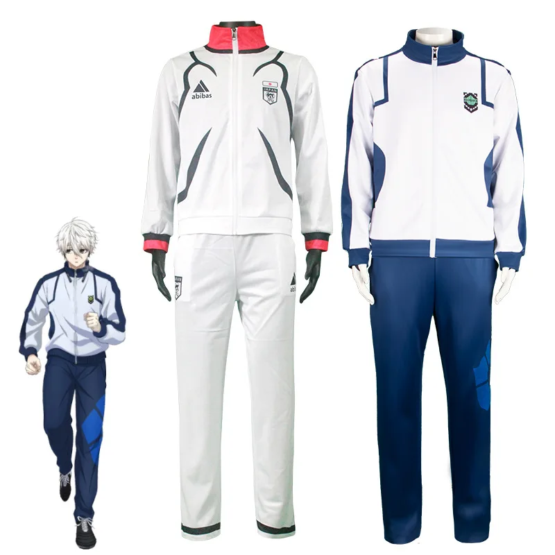 Anime Japanese Blue Lock Football Jersey Isagi Yoichi Jacket Meguru Bachira School Uniform Soccer Jakets Outcoat Mens