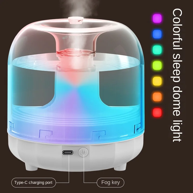 New JIEBO Colored Glass Art Humidifier, Creative Artist, Moisture Big spray Home Desktop Humidifier براد ماء كهربائي  샤오미 펌프