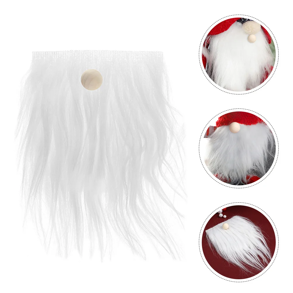 

24Sets Gnome Craft Supplies Faux Beard Pre-Cut and Wooden Balls Smooth Texture for DIY Gnome Nose Making DIY Fake Beards