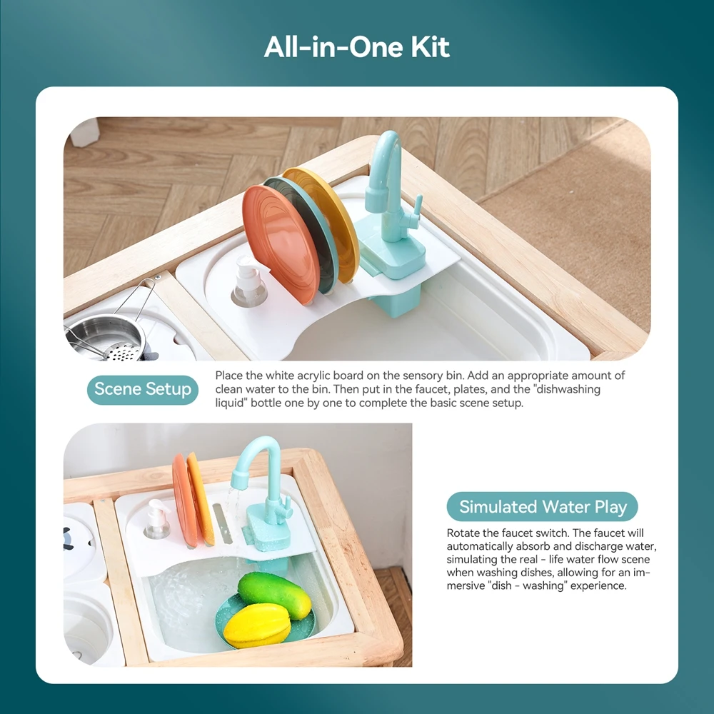 ألعاب مونتيسوري الحسية للأطفال، صينية تدريب المهارات الحركية الدقيقة، ملحقات طاولة النشاط، ألعاب تصنيف ألوان قوس قزح #3