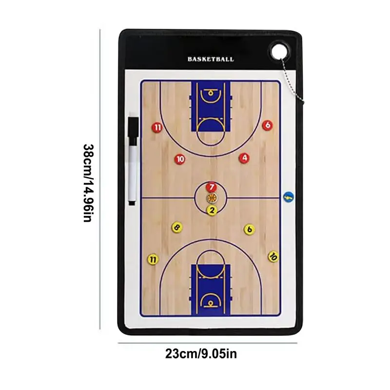 Basketball Clipboard for Coaches Lineup Double-Sided Board Magnetic Board With Full & Half Court Dry Erase Marker Board Kit