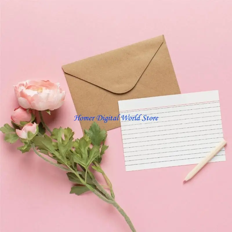 H55F 60 PCS V رفرف الأظرف الرجعية المظلفات الفارغة الأظرف التجارية أظرف الدعوة الأظرف الورقية