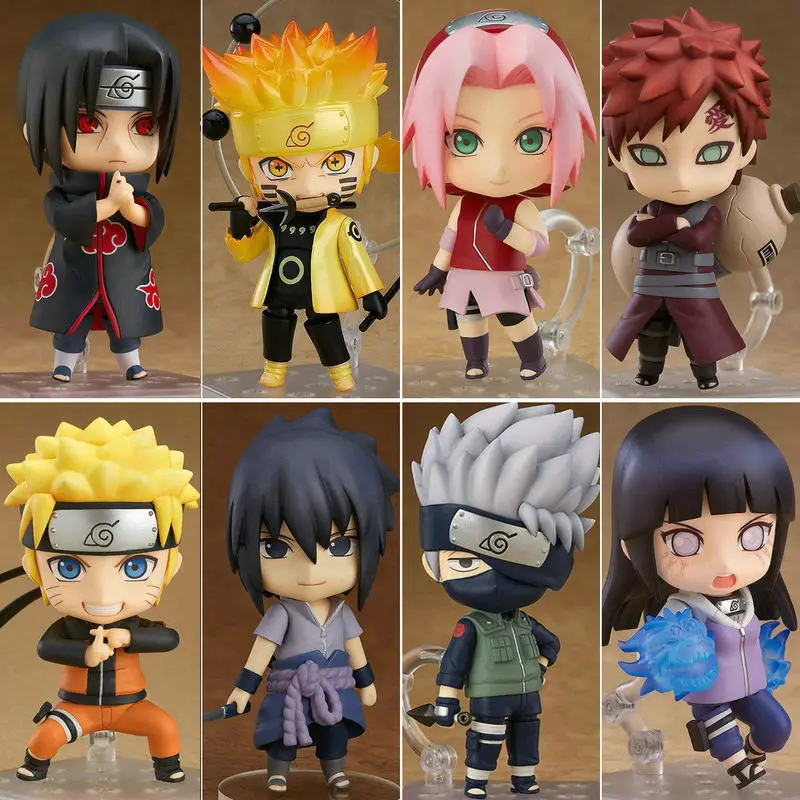 Anime Naruto Q-Version Actionfigur Mini PVC Sammlermodell Schreibtischdekoration Spielzeug Geschenke für Anime-Fans