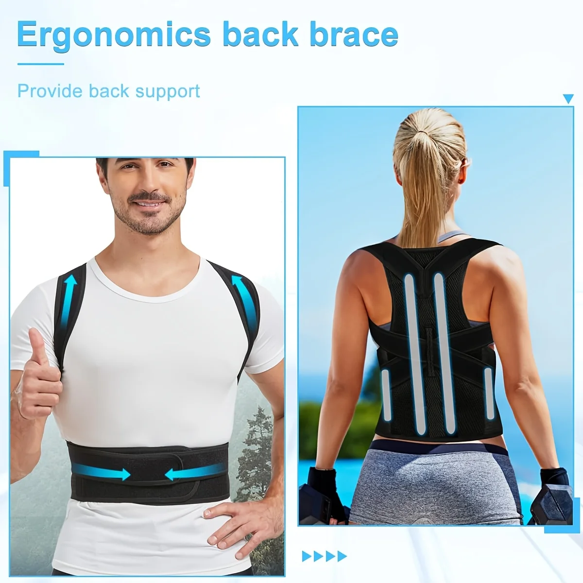 Adjustable Scoliosis Posture Corrector Corset Back Brace Lumbar Support Straight Corrector De Espalda Belt Corrector De Postura