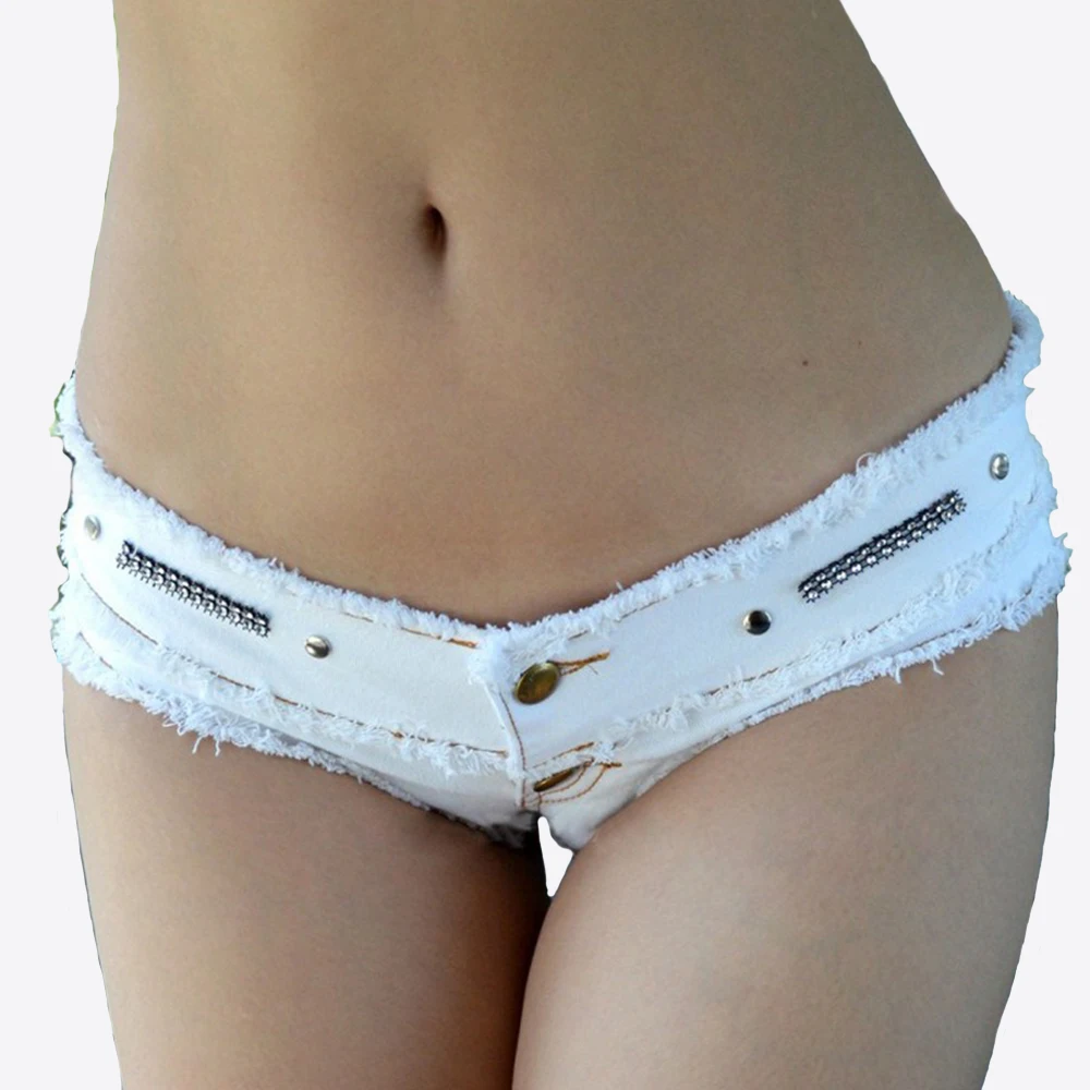 

Womens Low Waist Denim Jeans Shorts Hottie Sexy Nightclub Mini Shorts Pants Jeans Slim Young Ladies Pole Dance Hotpants