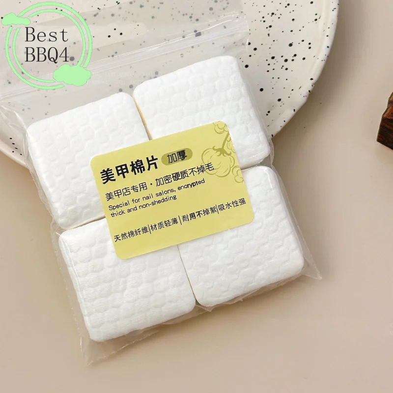 (BBQ4)200/500Pc Thickening Cotton Pads For Nail Wipes Lint-Free Nail CottonGel Polish Remover Nail Art Cleaning Tool view 3