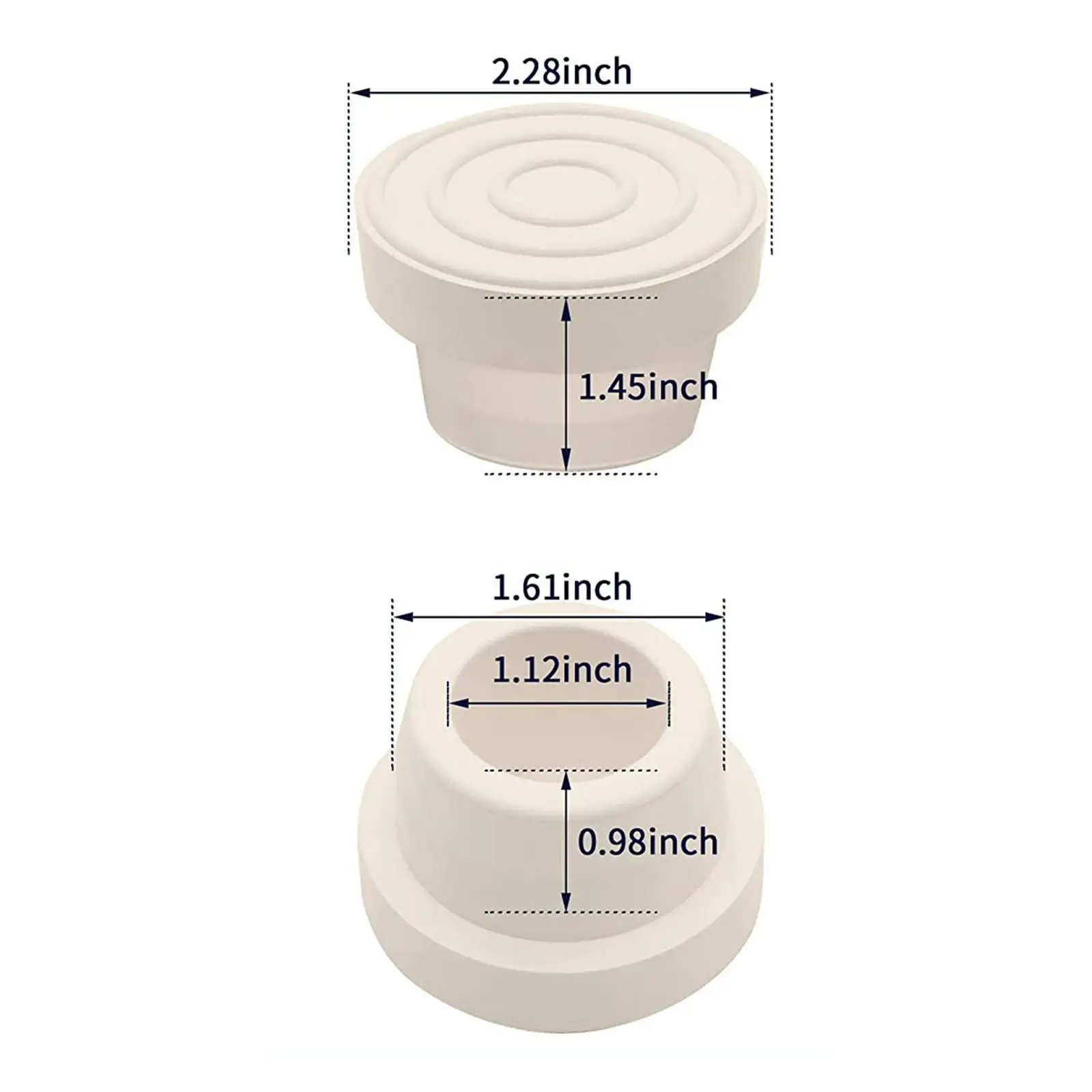 2x Pool Ladder End, Ladder, Stopper, Swimming Pool, Supplies for Replacement