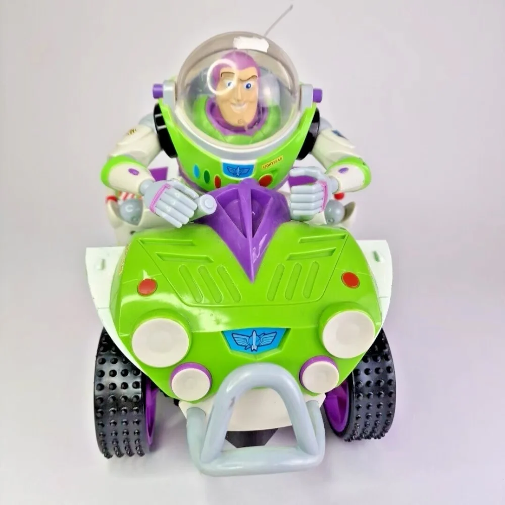 Disney Toy Story Buzz Lightyear Super Space Quad Remote Control Electric Motorcycle Toy Limited Edition Car Toy Gifts for Boys