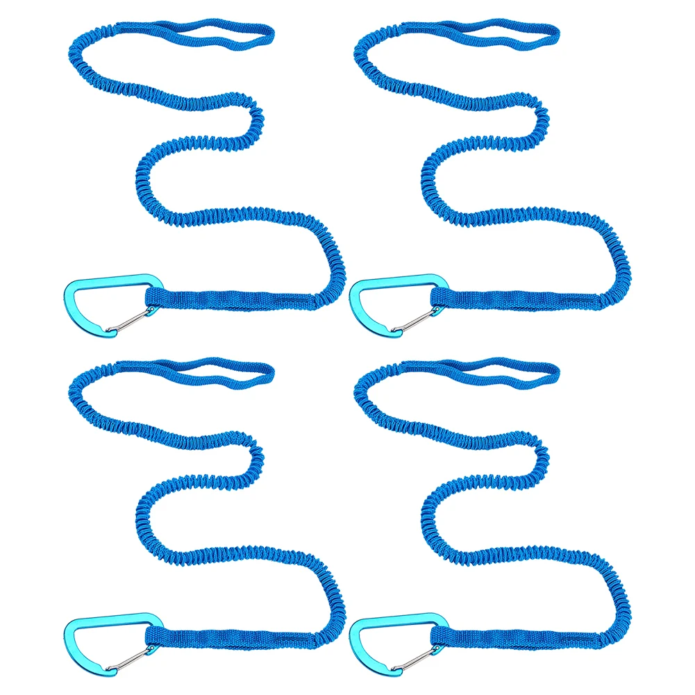 Correa de remo para Kayak, cuerda de paleta elástica ajustable para Kayak, cordón en espiral estirable para canoing, pesca, canotaje