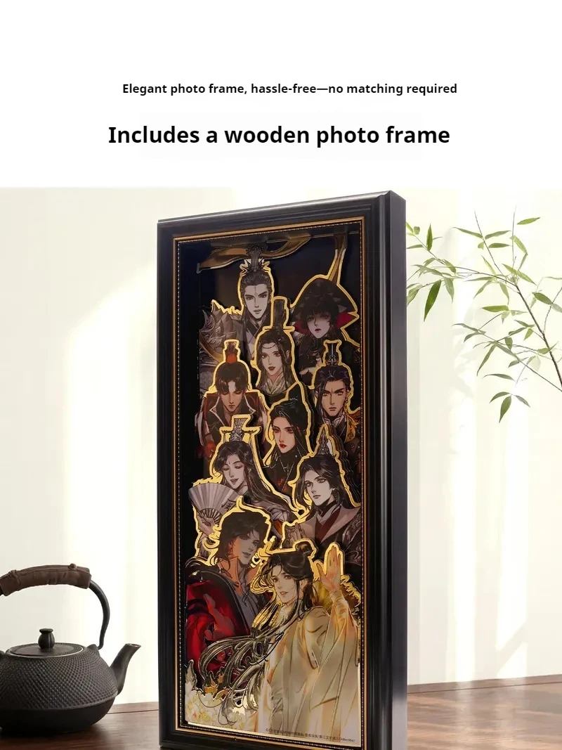 Toi Anime Heaven Official Blessing Jigsaw Puzzle Diy 3d Paper Art Painting With Frame Desktop Home Decoration Collection Toys