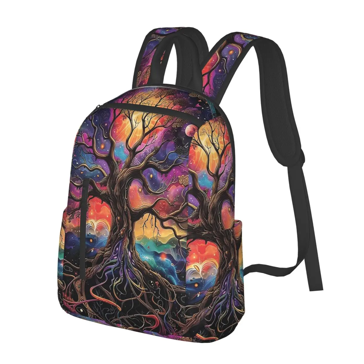 

Tree Of Life Under The Stars Student Backpack School Bag Hiking Travel Daypack for Boys Girls Bookbag Shoulder Bags