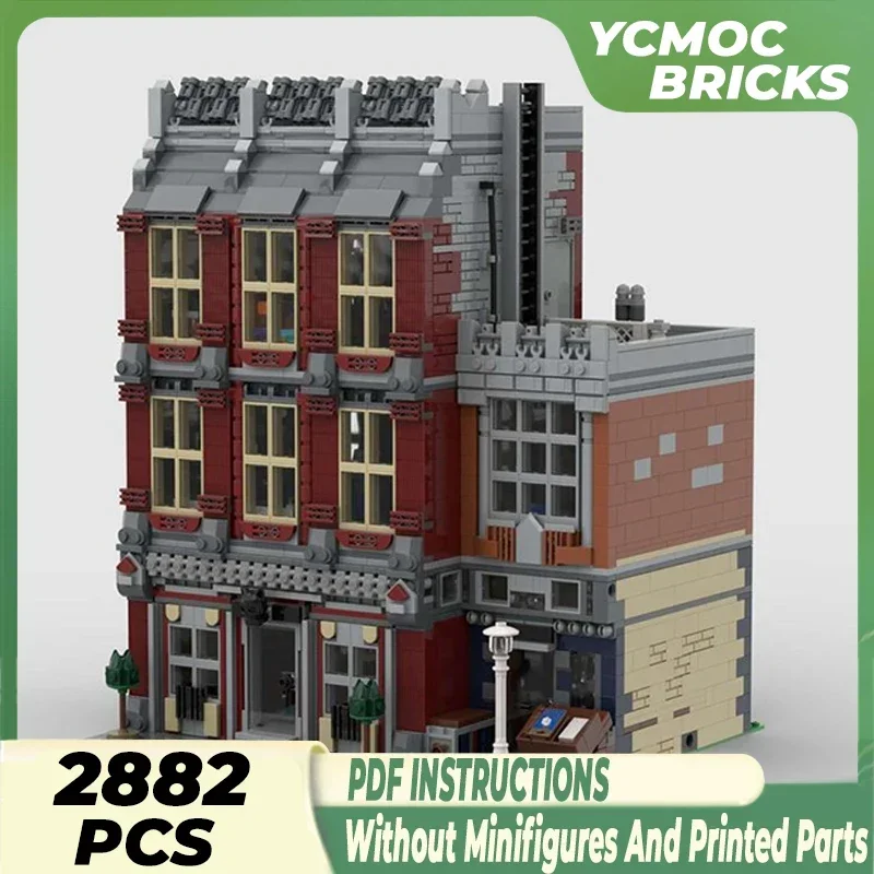 Moc Gebäude Ziegel Stadt Street View Modell Stadt Katze Café Technologie Modulare Blöcke Geschenke Spielzeug Für Kinder DIY Sets Montage