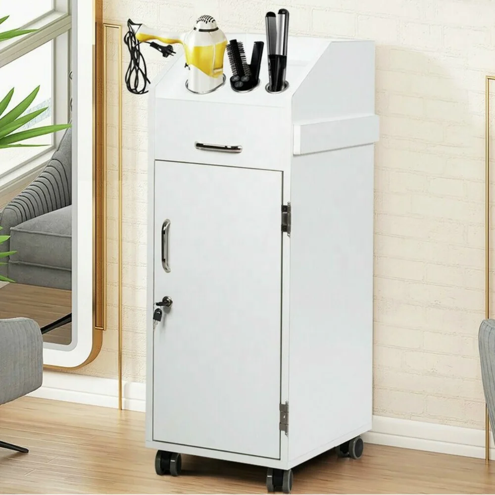 عربة صالونات التجميل المعدنية Wayfair بسعر رخيص، عربة صالون الشعر المتينة، عربة عمل لصالونات الحلاقة #1