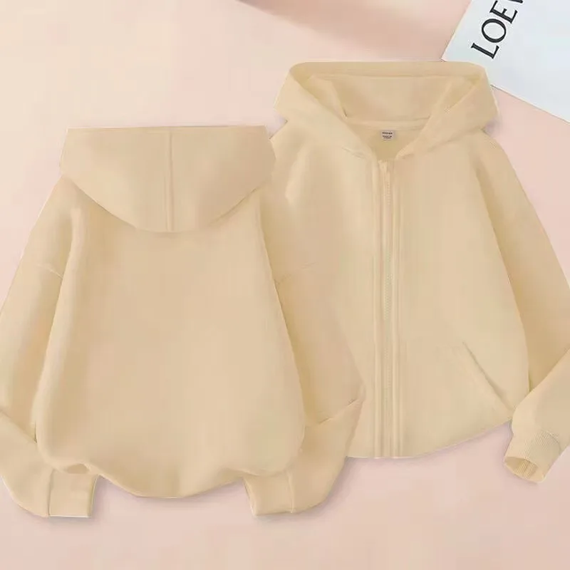 Kindermode, Kleidung im Reißverschluss-Stil, Jungen- und Mädchen-Kapuzenpullover, Oberteile für Frühling und Herbst, Freizeit-Sweatshirt, Kleidung für Kleinkinder, 3–12 Jahre, rot-schwarzer Mantel. – Detail 1