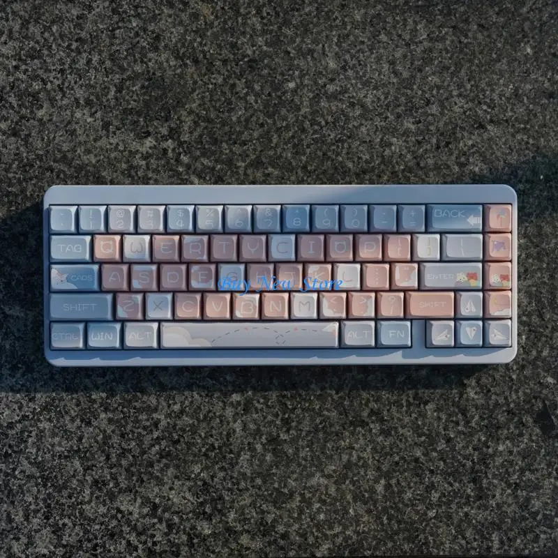 

20ce толщиной PBT -клавишные клавиши 127pcs Сублимации синяя плоскость Keycap xda Высота механическая