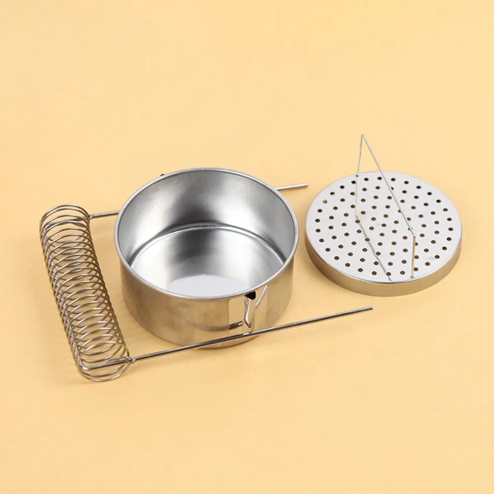 Stainless Steel Paint Brush Cleaner with Wash Tank Removable Brush Wash Pot Durable Rust-proof Paint Brush Holder
