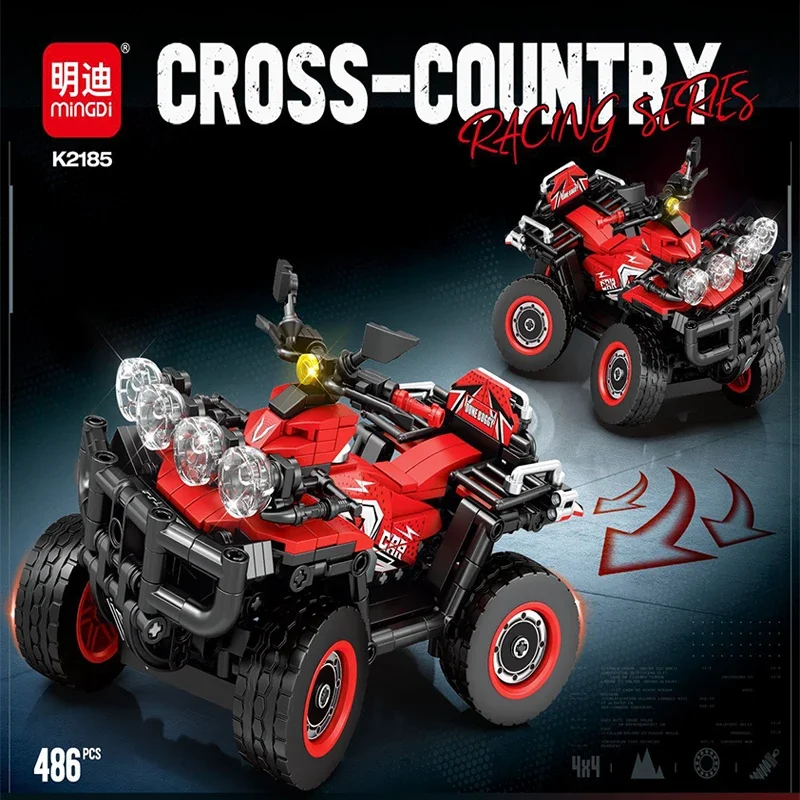 Technische SUV Swing Auto Bouwsteen Vrienden Terreinwagen MOC Auto Bakstenen Vierwielaandrijving Motor Speelgoed Kinderen Geschenken