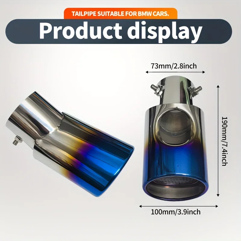 

Stainless Steel Exhaust Tail Pipe Tip For BMW Toyota HiAce 20 Series Touareg Prado Land Rover Range Rover (2005-2010 Models)