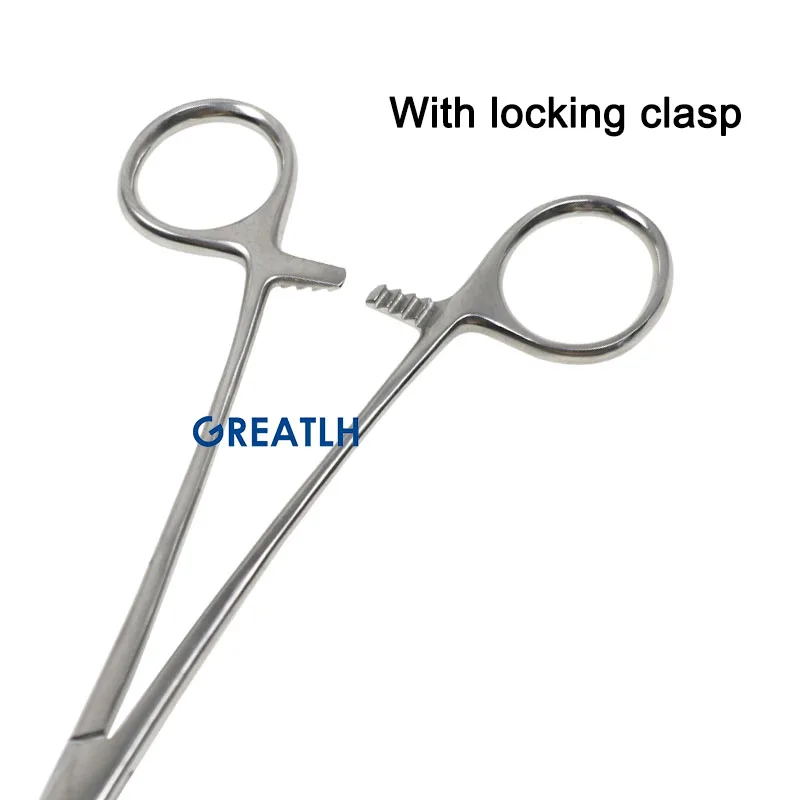 GREATLH Surgical Pliers Clamp Hemostatic Tongs  Laryngeal Forceps Magill Forceps Veterinary Instruments