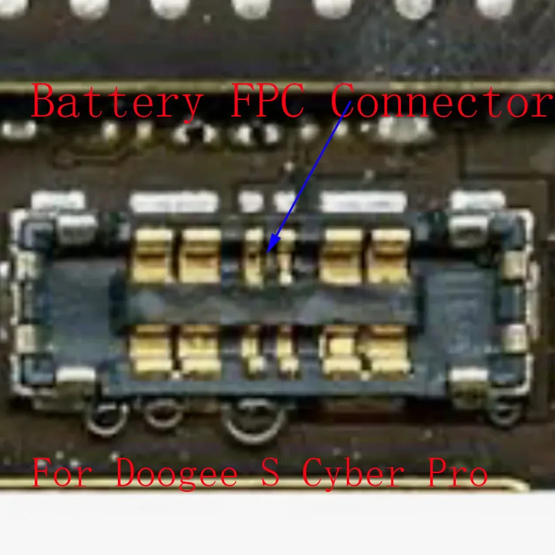 

2-10 шт. внутренних FPC-разъемов, держателей гибкого кабеля аккумулятора, зажимов для контактов разъема на материнской плате для Doogee S Cyber Pro