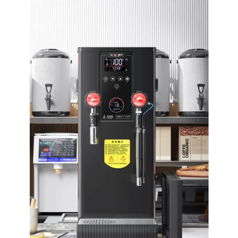 

Commercial LCD Touch Screen 12L Steam Water Boiler Steam Boiling Machine Milk Foam Hot Water Heater For Bubble Shop