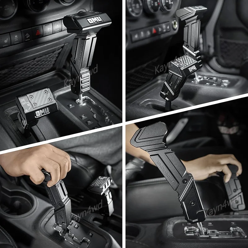 الطرق الوعرة 4x4 الملحقات الخارجية OMU سلسلة الألومنيوم ذراع السرعة التحول المقبض ل 2011-2017 جيب رانجلر JK JKU قطع غيار السيارات #6