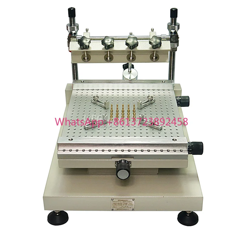 LY Manual Silkscreen Printing Machine ZB4050H Chip Repair Solder Paste Printer 350*500mm Print Size 220mm Print Platform Height