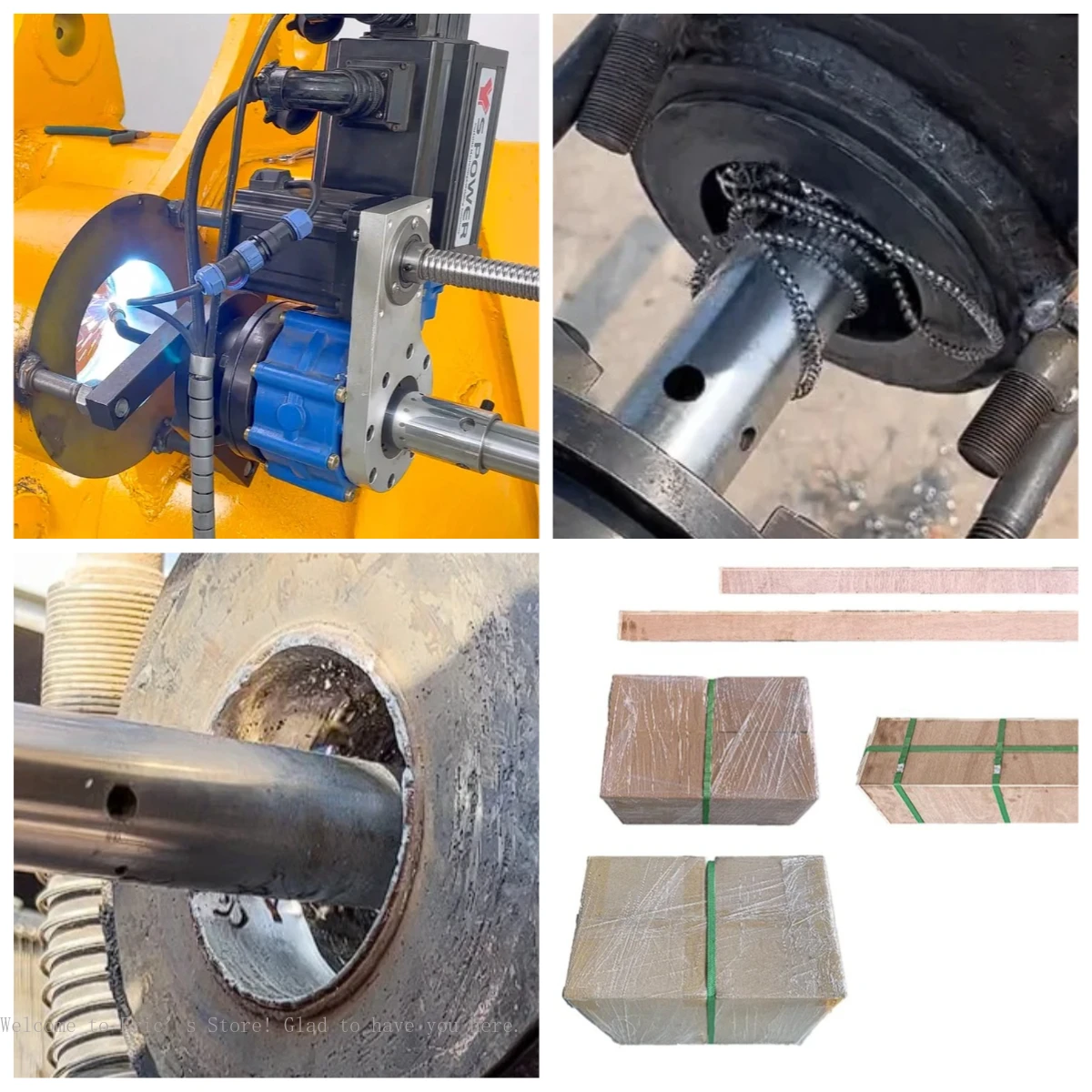 Portable Wire Boring Welding Machine 55-300mm for Loader Bulldozer Hole Repair Line Boring