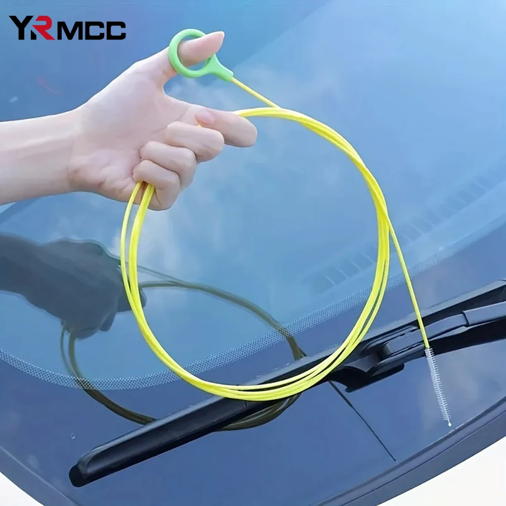 2.3M Car Sunroof Door Windshield Cleaning Brush Auto Blocked Drain Hole Drain Clean Pipe Cleaning Brush for Automobile Tools