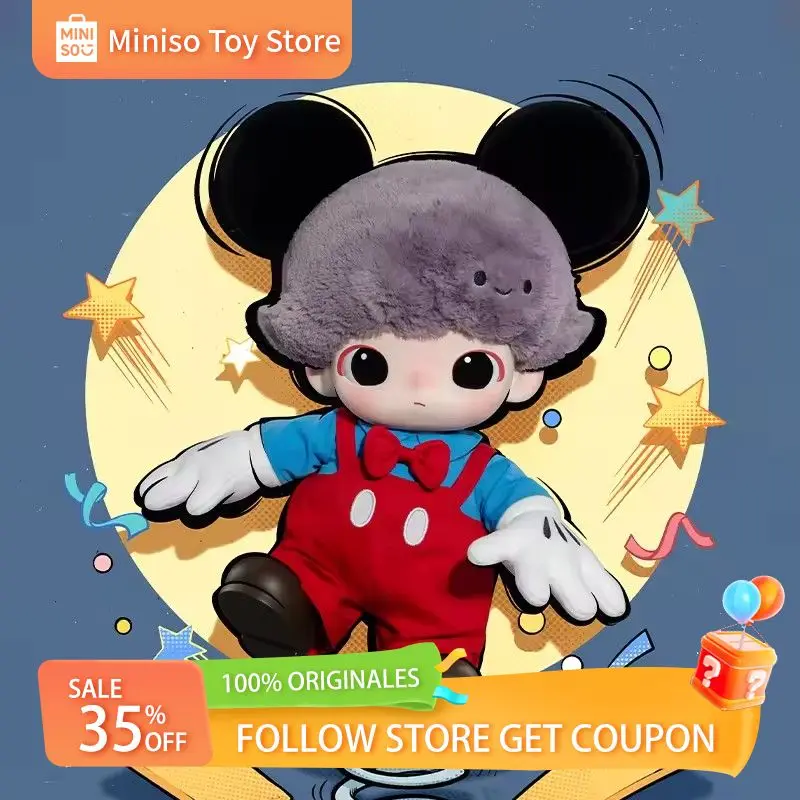 

POP MART DIMOO x Disney Mickey Collectible Vinyl Plush Bag Cute Crossbody Design Gift for Collectors Fans Kids Adults Christmas