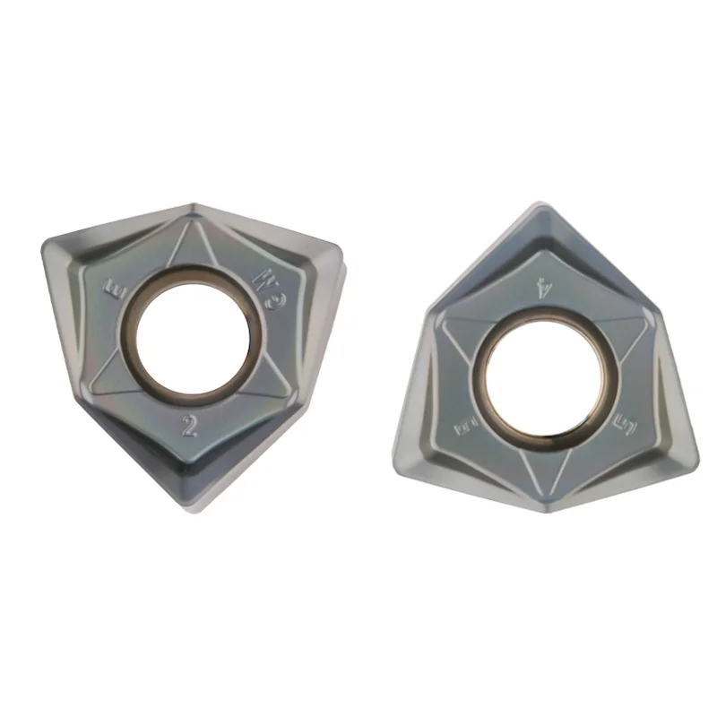 10PCS WNMU 080608 Carbide Inserts Double Sided Hexagonal Fast Feed WNMU080608 Milling Cutter Inserts For MFWN 90 CNC Tool