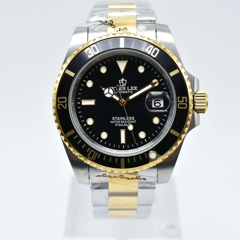 Men Luxury Brands Mechanical Watches For Man High Quality Automatic Movement Ceramic Bezel Luminous Stainless Steel Wristwatch