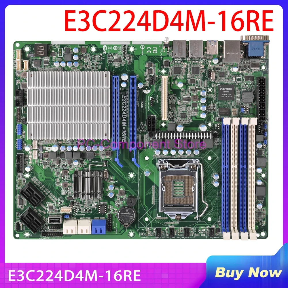 

Server Motherboard For ASROCK LGA1150 DDR3 Support E3-1200 V3 E3C224D4M-16RE