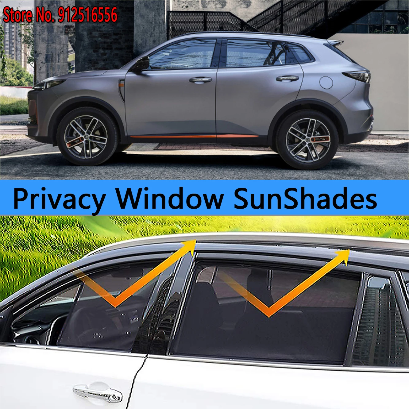 Side Sun Shade Shading Protection Window SunShades Sunshield Car Auto Accseeories for Changan Cs55 Plus 2022 2023 2024 2nd