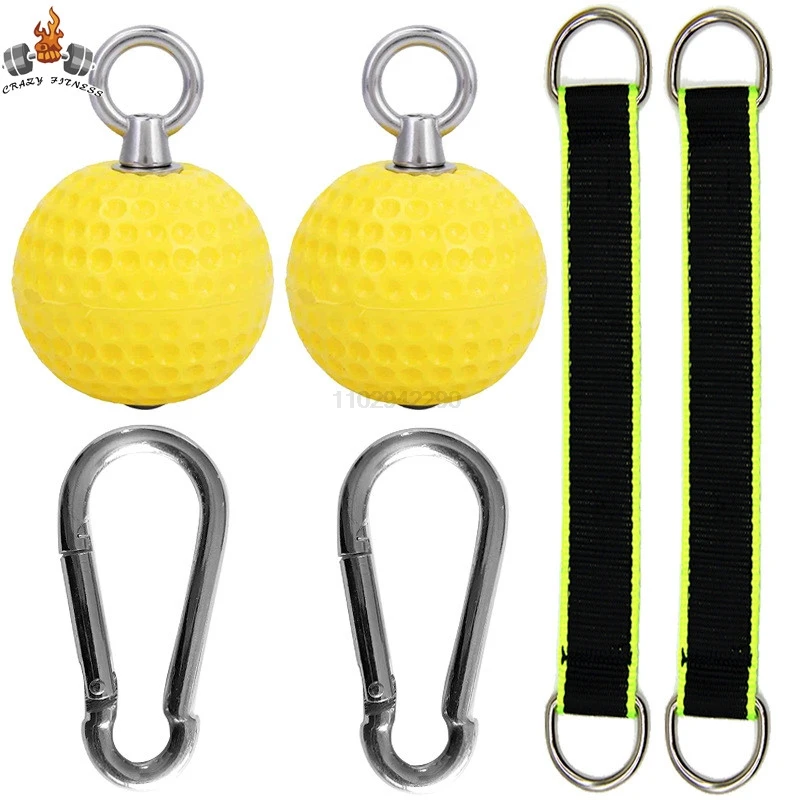 72mm Pull Up Balls Cannonball Grips with Straps for Finger Trainer Grip Strength Climbing Training Hand Grip Fitness Exerciser