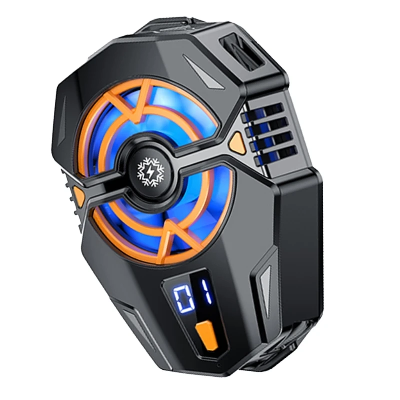 Smartphone-Kühlkörper mit Echtzeit-Temperaturanzeige für