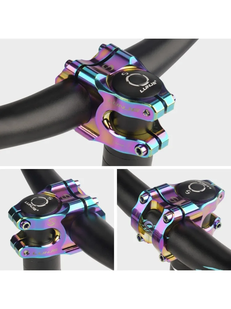 AliExpress LUNJE Mtb Power Stem Road Bike Mountain Bicycle Bridge Short Power 35mm Rod Handlebar Table Adjustable Stem bike accessories