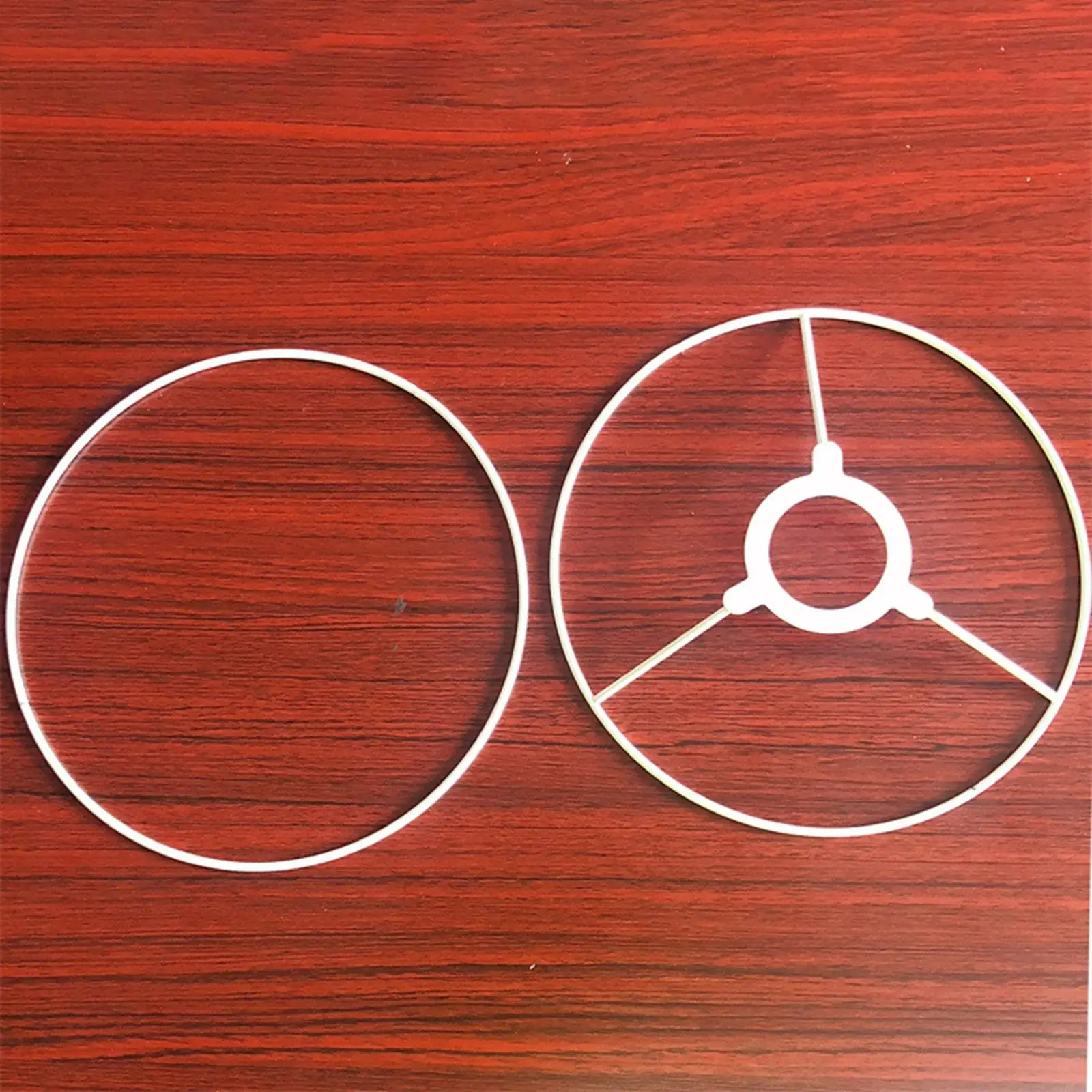 Iron Lamp Shade Frame Ring Set for DIY Fabric Lampshade Replacement Holder Wire Frame for Table Lamp Bedside Light