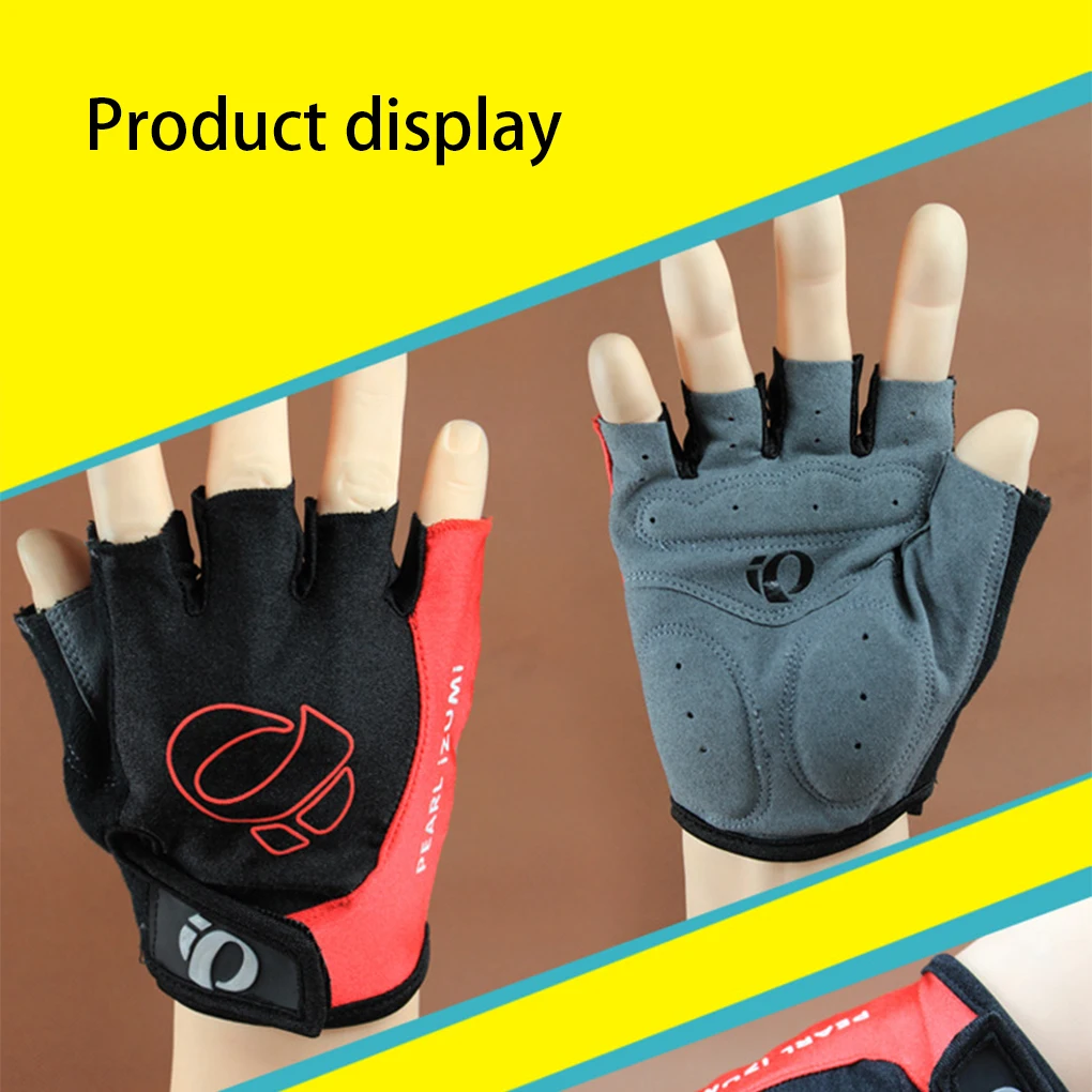 1 Pair Women Men Weight Lifting Gloves Portable Exercise Cycling Body Building Breathable Nonslip Mittens  Grey M