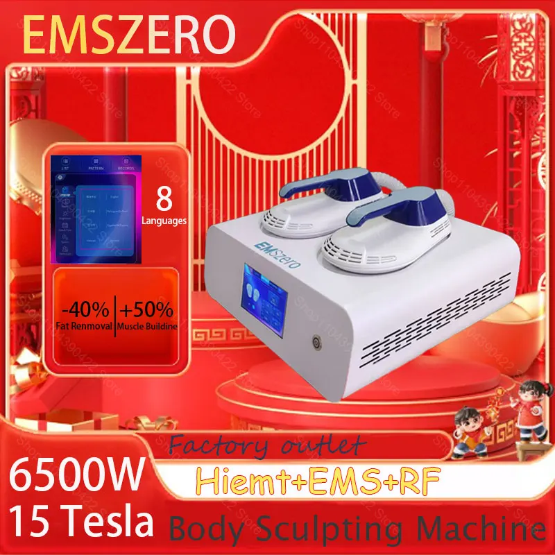 

2025 6500W 200Hz EMS RF electromagnetic professional muscle massage shaping EMSZERO solves fat EMS weight loss machine