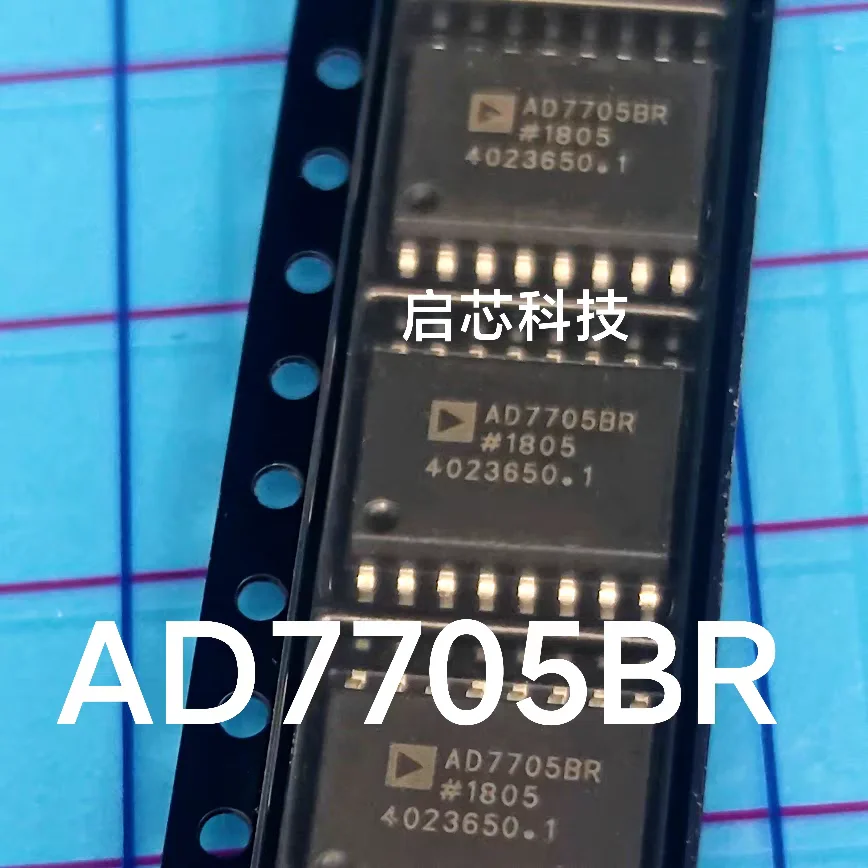 AD7705 AD7705BR Brand-New, Genuine 2-Channel, 16-Bit Incremental-Summing Analog-to-Digital Converter, SOIC-16