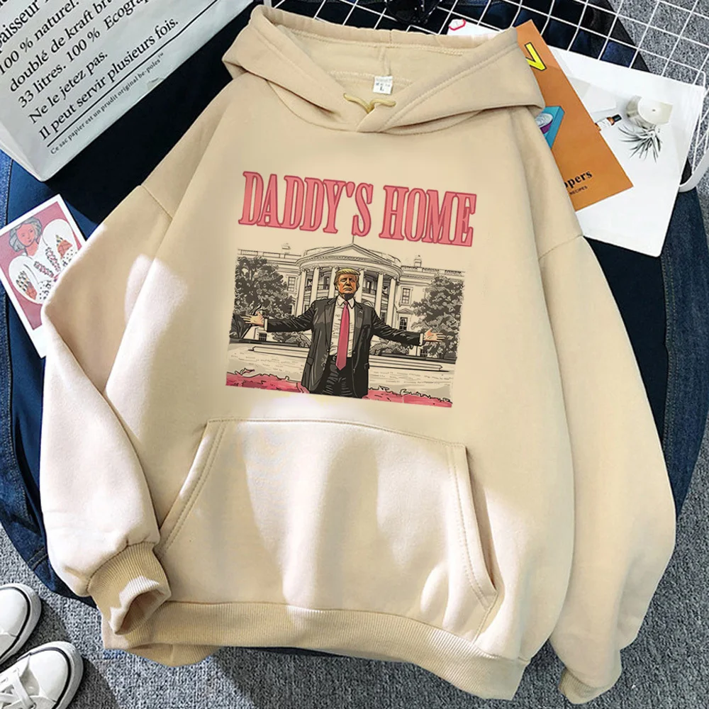 Donald Trump hoodie streetwear comic winter athleisure kawaii trendy teen sweatshirts pattern patterned elegant designer