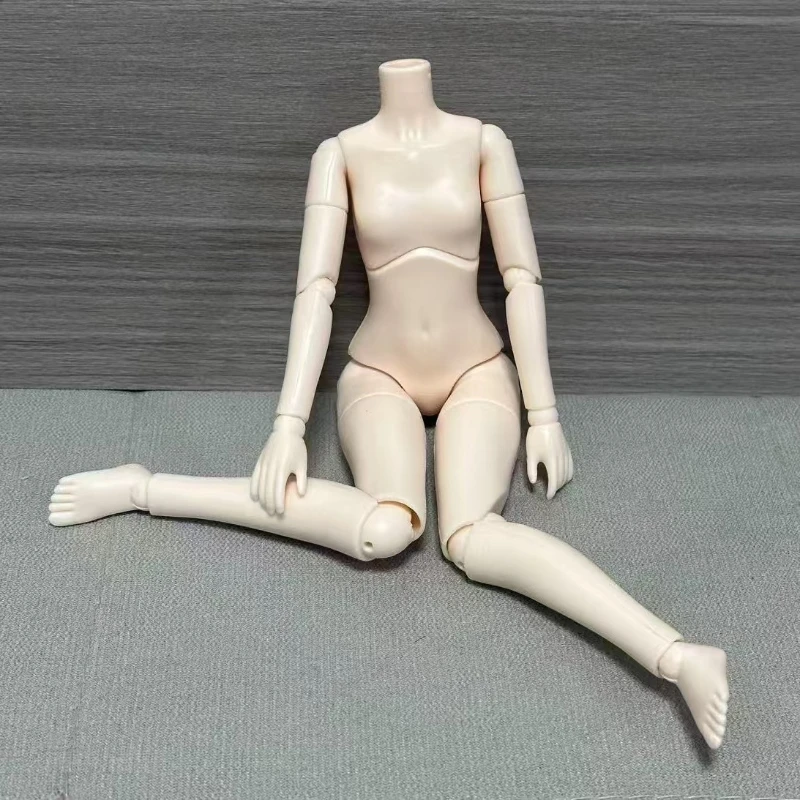 Biała / brązowa skóra 1/6 Akcesoria BJD Ciało lalki z wieloma przegubami Zabawka do przebierania
