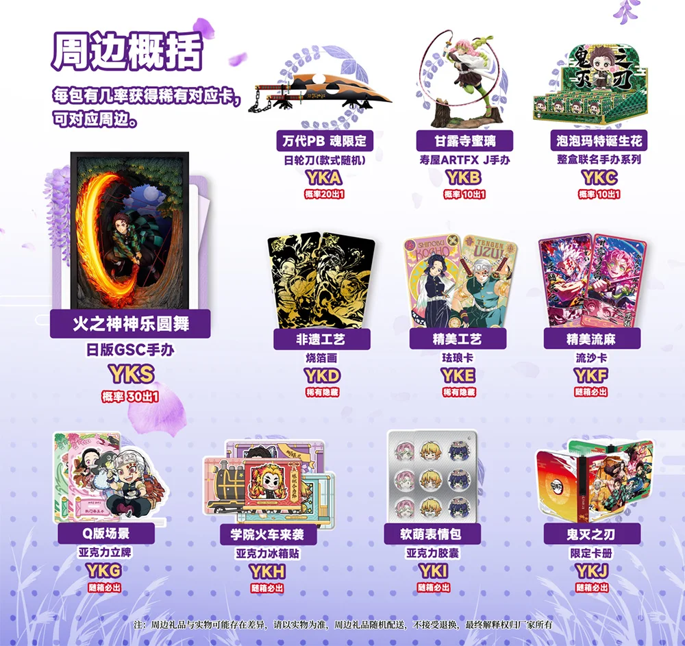 Brand-New Wholesale Demon Slayer Collection Card Japanese Anime Kimetsu No Yaiba Booster Box Tcg Card Toy Hobbies Gifts Kids Toy