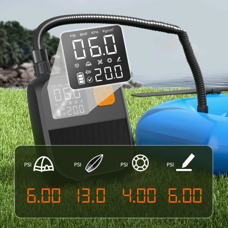 A2UC Multifunction Portable Electric Inflation Device Fit for Stand Up Paddles Inflatable Kayaks Water Enthusiasts