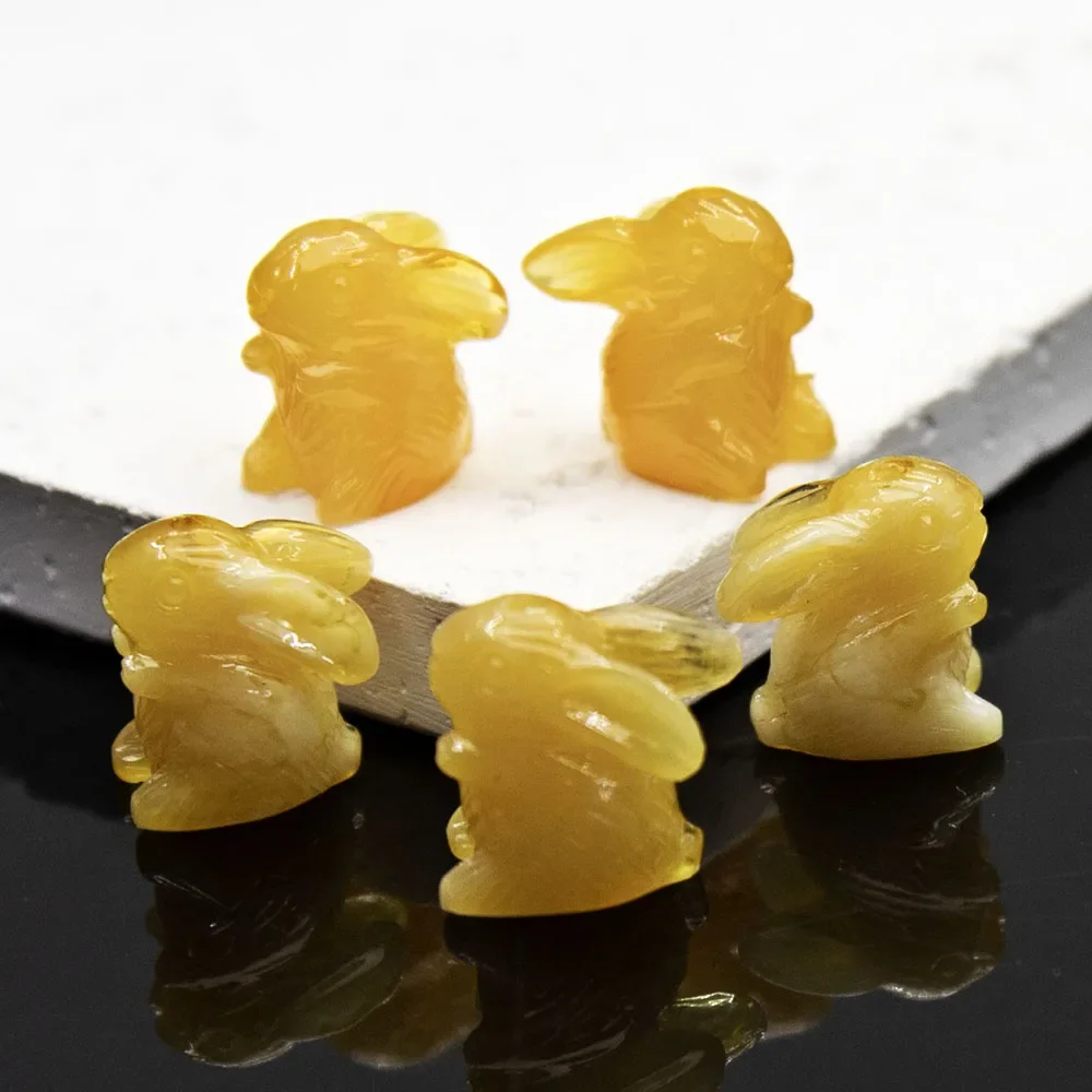 13x17 مللي متر أرنب على شكل مجوهرات من مادة الراتنج لطيف الخرز فصل الخرز صنع قلادة سوار أقراط 10 قطعة/الحزمة #6